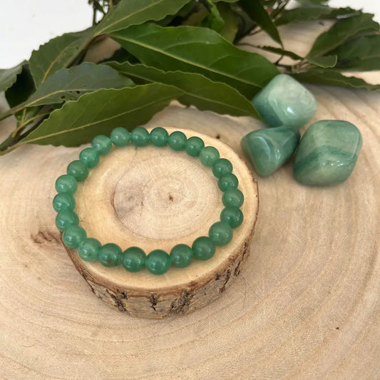 Bracelet Aventurine Verte - Prospérité Sérénité