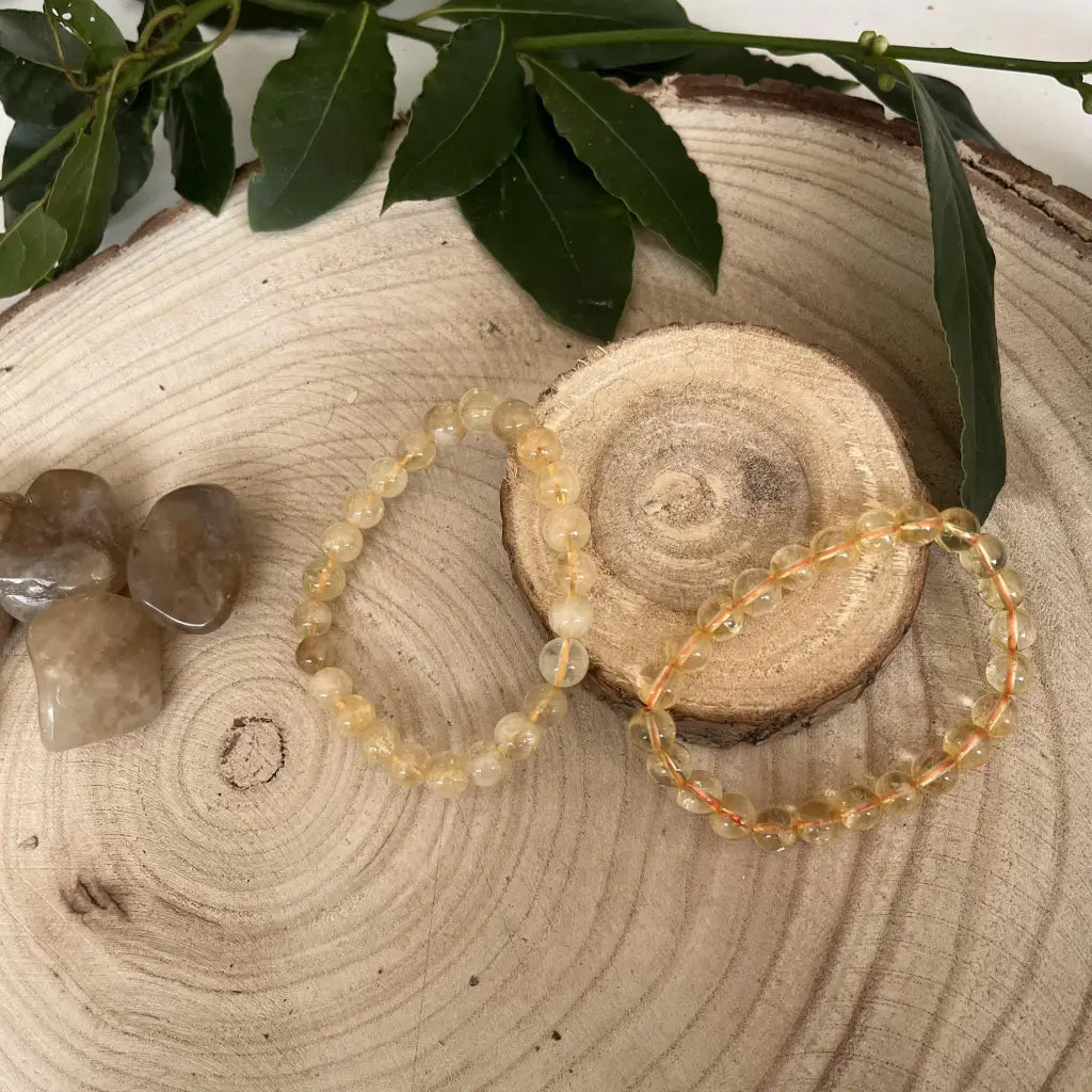 Bracelet Perle Citrine: L’Élégance Naturelle - Bracelets