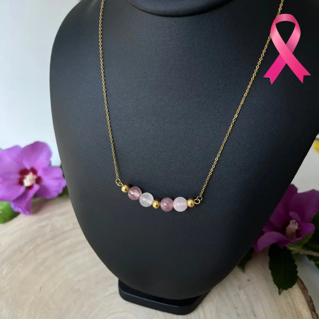 Collier Cœur de Femme - Collier acier inoxydable et perle