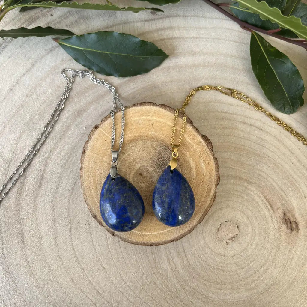 Collier Pendentif en Lapis Lazuli - pierres Naturelles