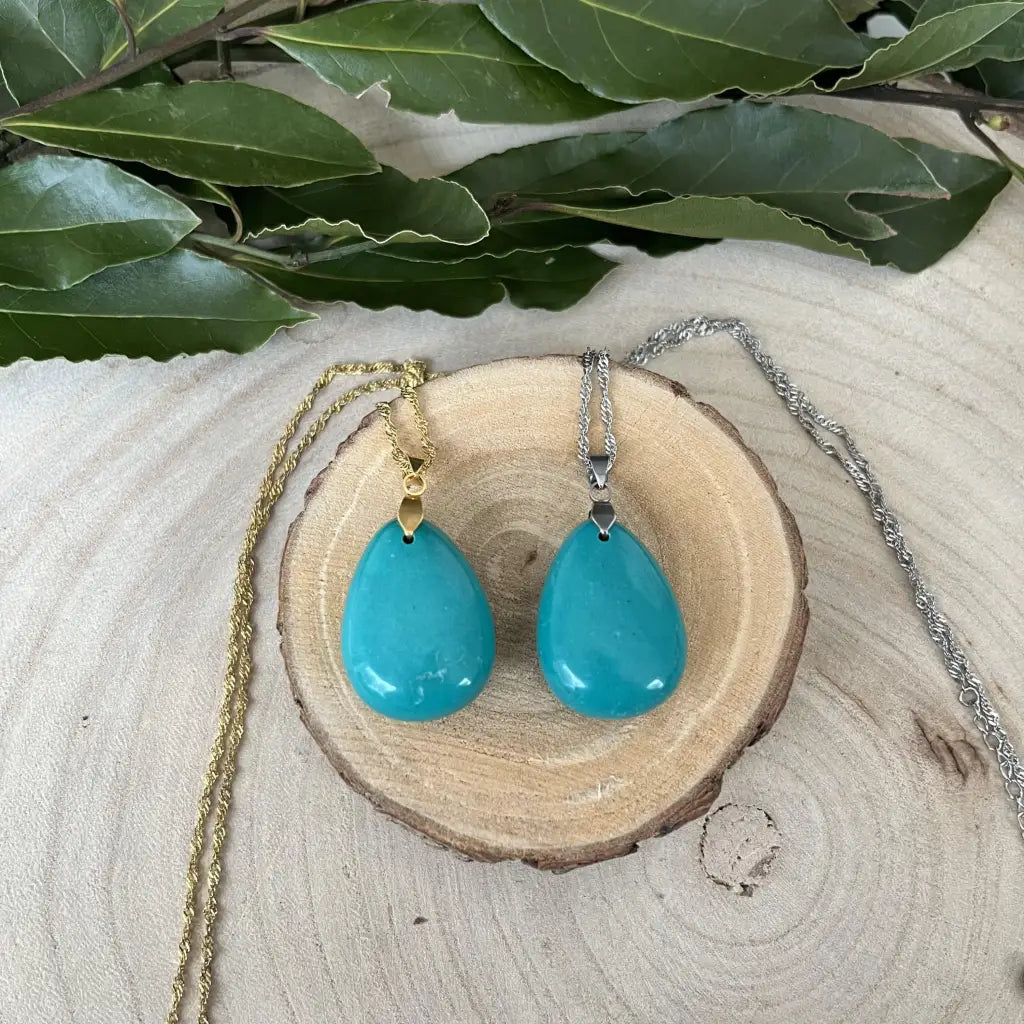 Pendentif en Turquoise de Chine - pierres Naturelles