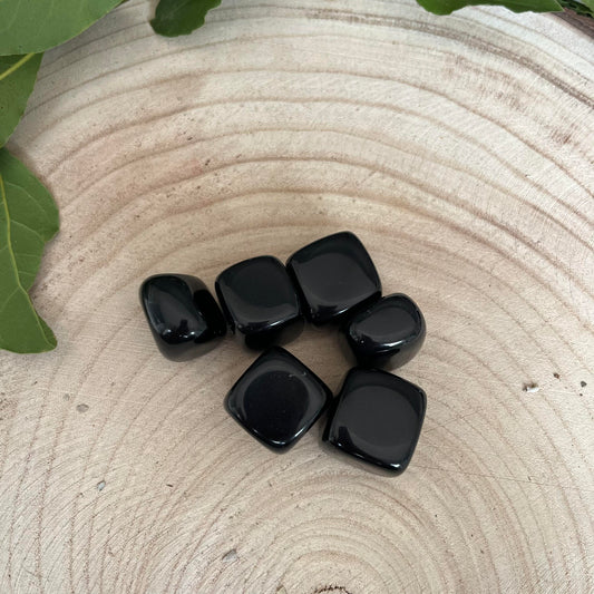 Pierre Roulée Obsidienne Noire - 25 / 40 mm - pierres