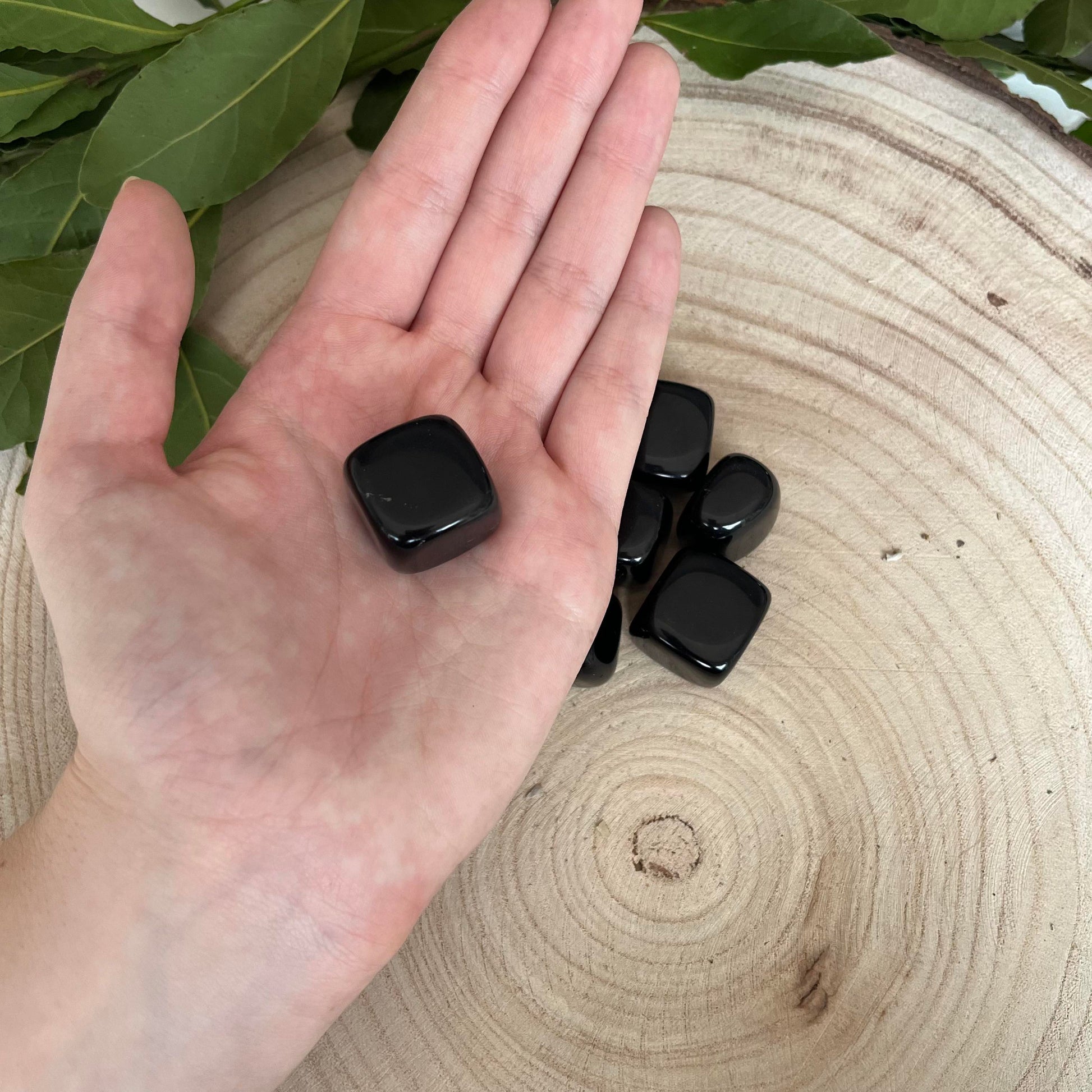 Pierre Roulée Obsidienne Noire - 25 / 40 mm - pierres