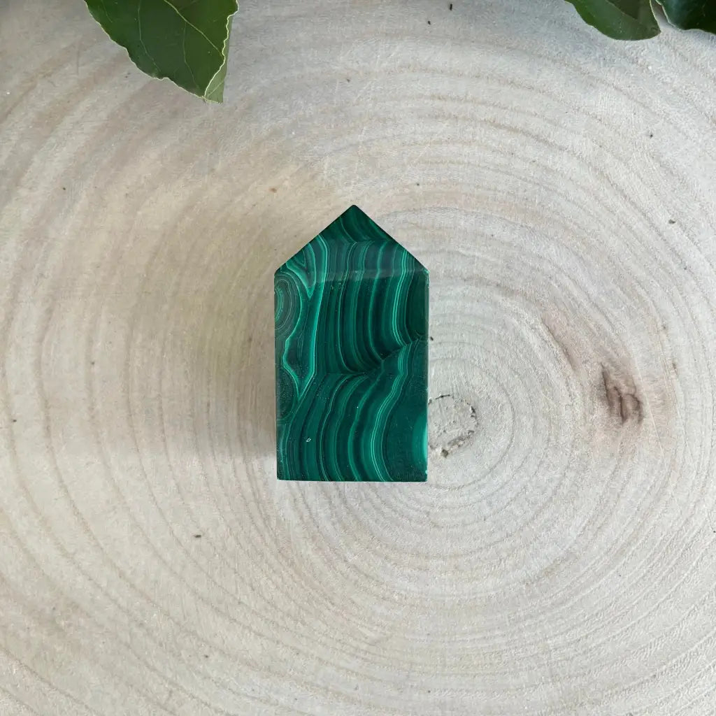 Pointe de Malachite - Pierre roulée