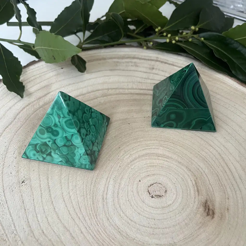 Pyramide de Malachite - Pierre roulée