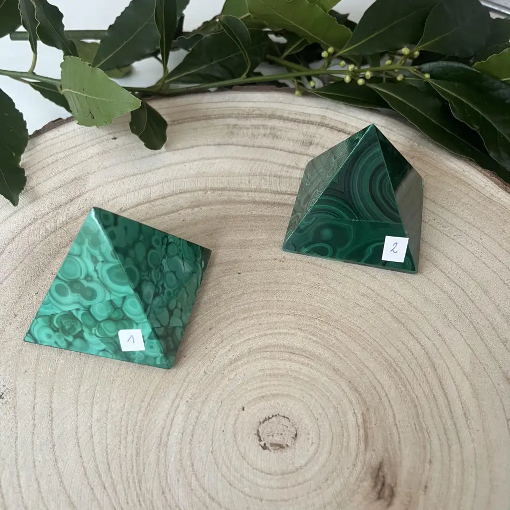 Pyramide de Malachite - Pierre roulée