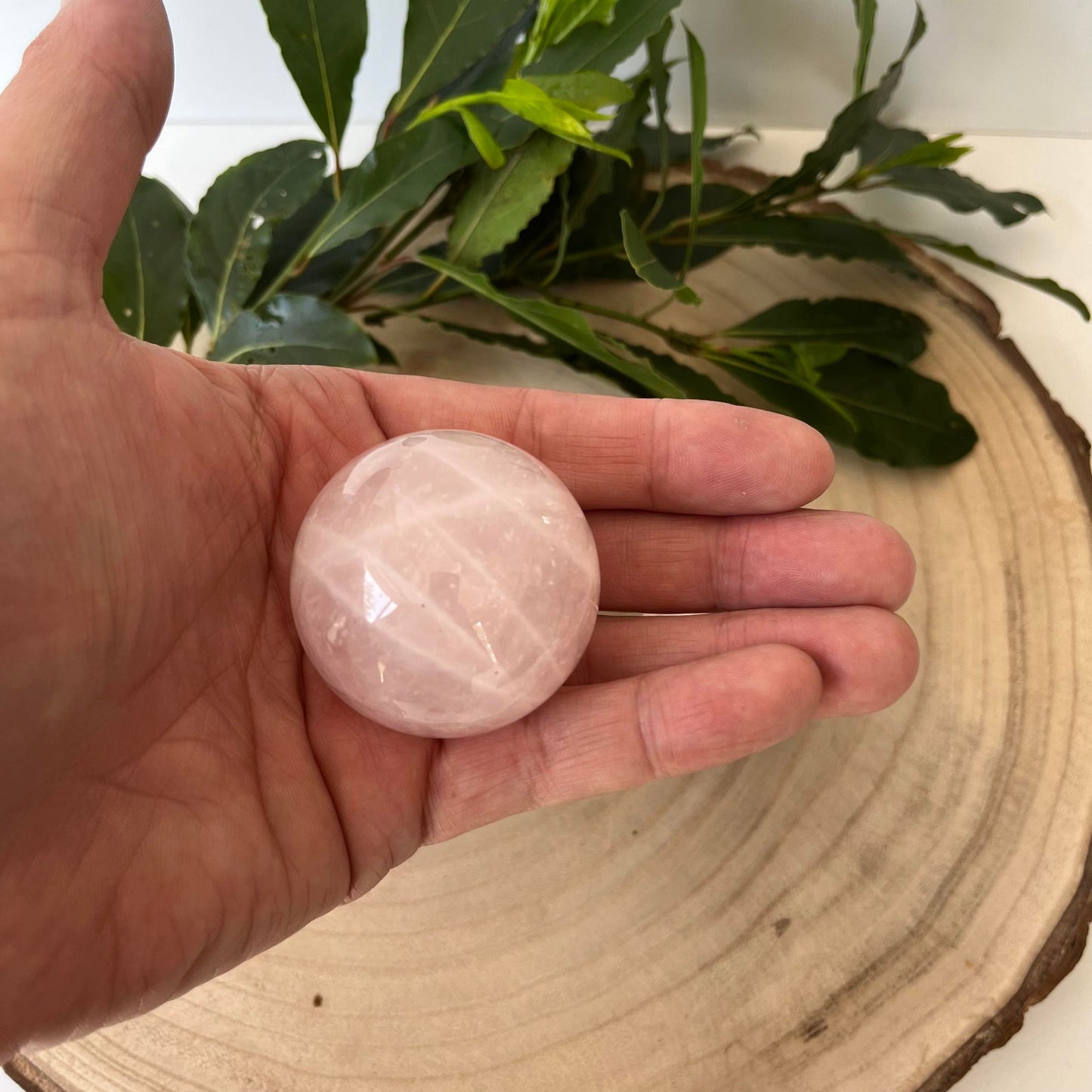 Sphère en Quartz Rose - Sphère 50 mm - pierres boule