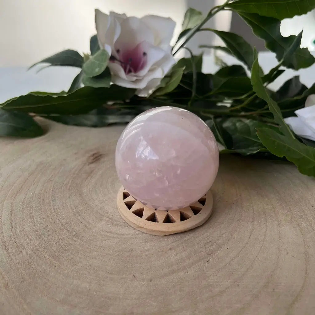 Sphère en Quartz Rose - Sphère 50 mm - pierres boule